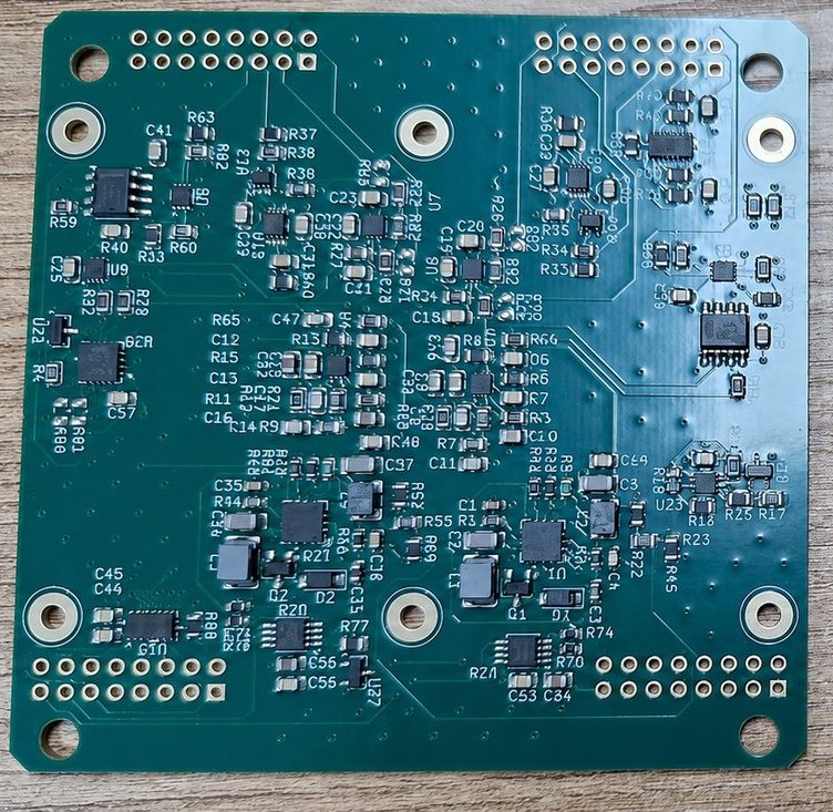Placa de la Unidad de Detección del Flight Model, ensamblada.